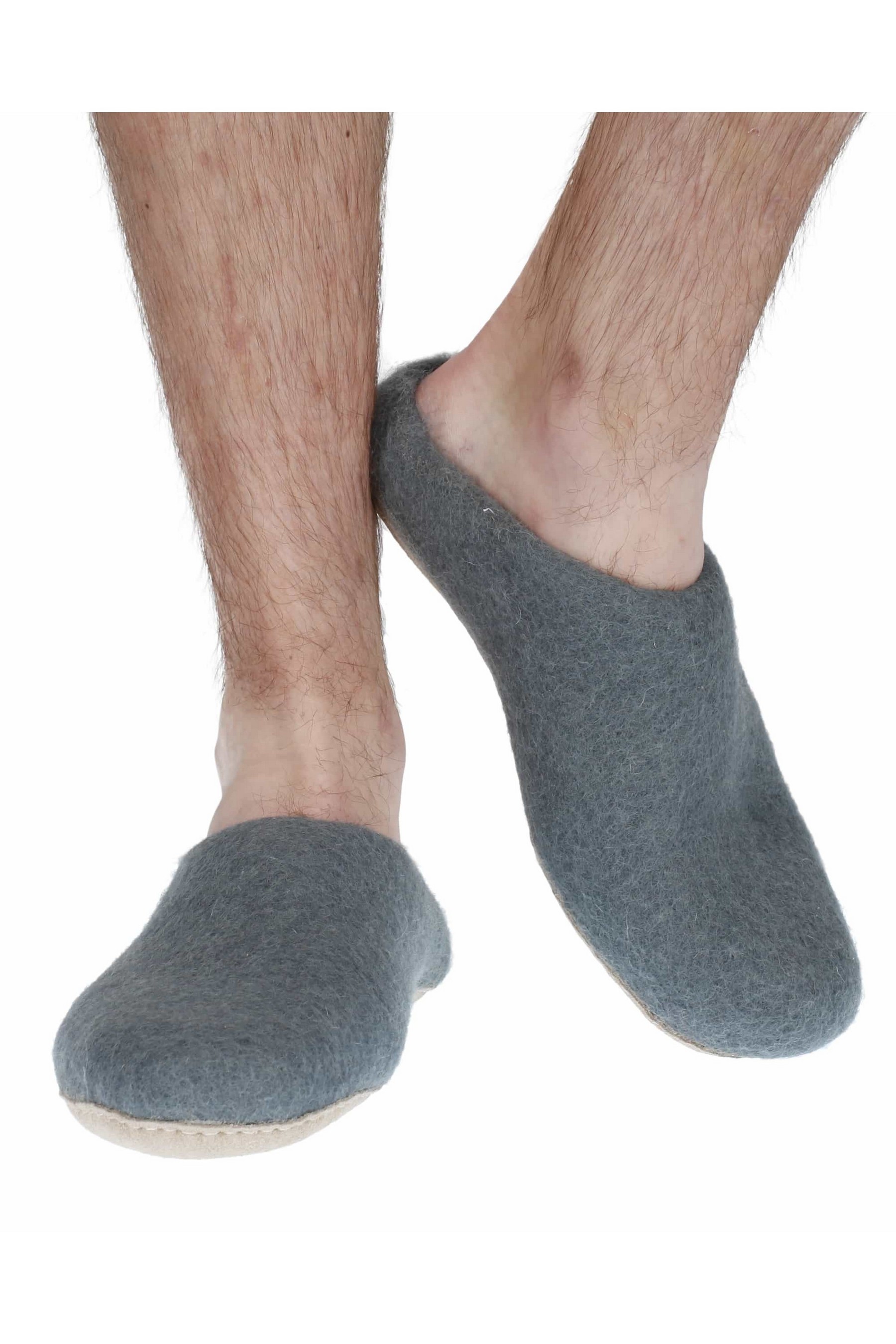 Classic Felt Slippers Mens Spruce Pachamama Knitwear